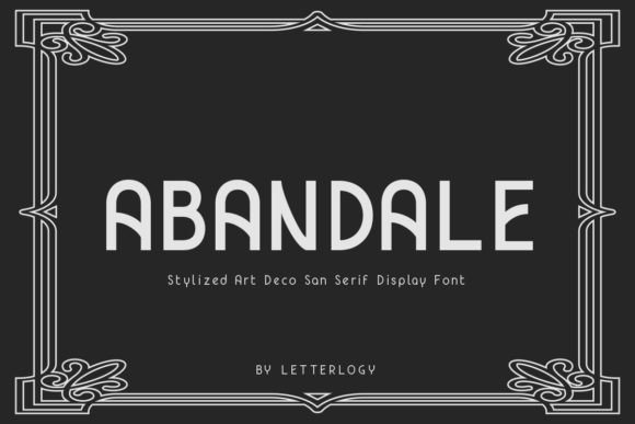 Abandale: A Stylized Art Deco Display Font for Editorial Projects