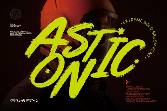 Astonic Font for Bold Editorial Design