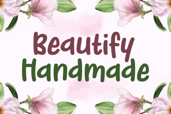 Beautify Handmade: A Chic Display Font for Editorial Design