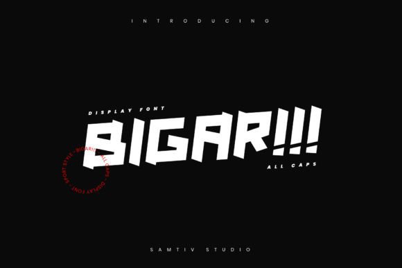 Bigar: The Modern Sport-Style Font for Bold Branding