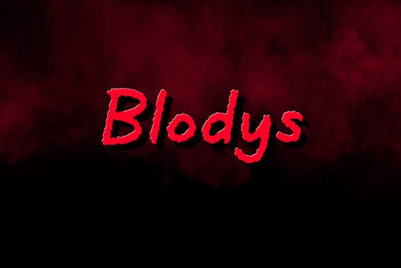 Blodys: The Scary Display Font for Bold Brand Identity