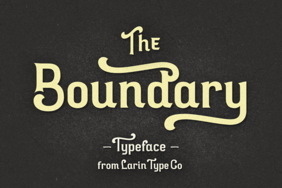 Boundary: A Vintage Display Font for Handmade Creations