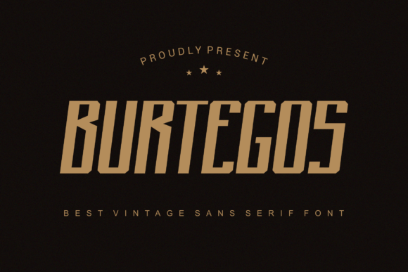 Burtegos: A Bold Display Font for Creative Makers