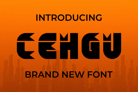 Cehgu: A Bold Display Font for Editorial Excellence