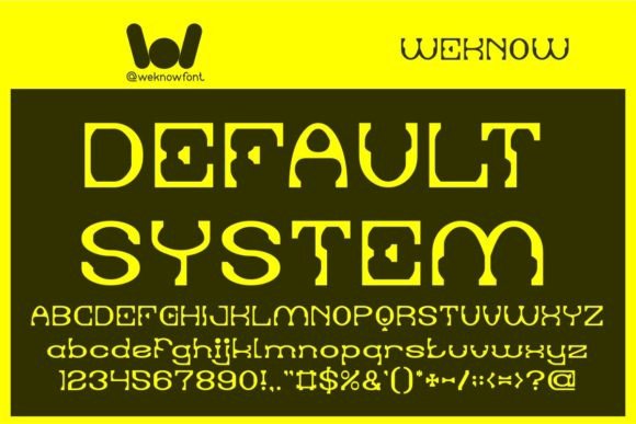 Default System: The Futuristic Typeface for Your Next Craft Project