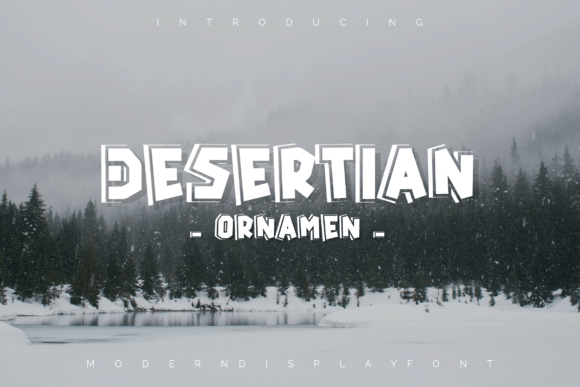 Desertian Ornament: The Modern Display Typeface for Scroll-Stopping Visuals