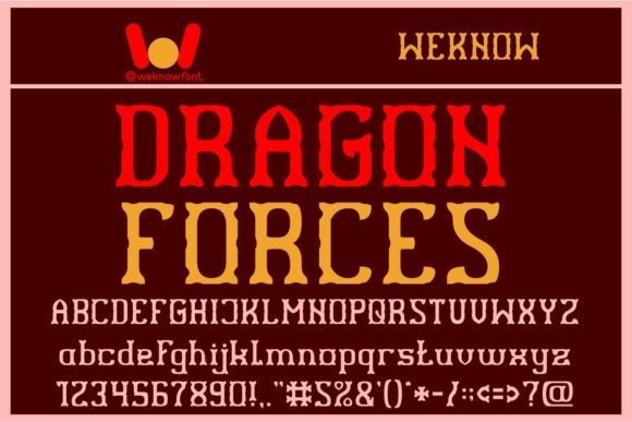 Dragon Forces: The Premium Display Font for Bold Business Branding