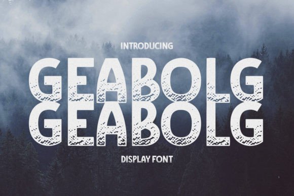 Geabolg: A Modern Industrial Typeface for Editorial Design