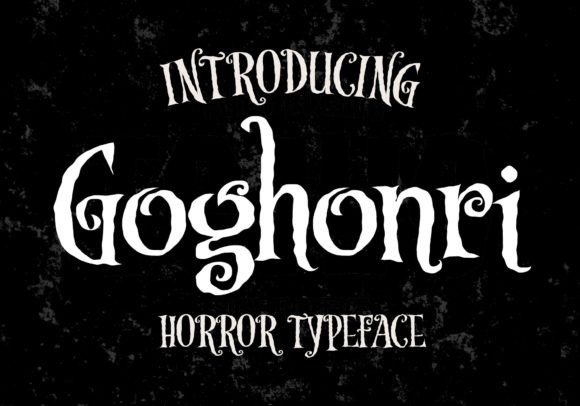Goghonri: The Perfect Rough Halloween Font for Spooky Branding