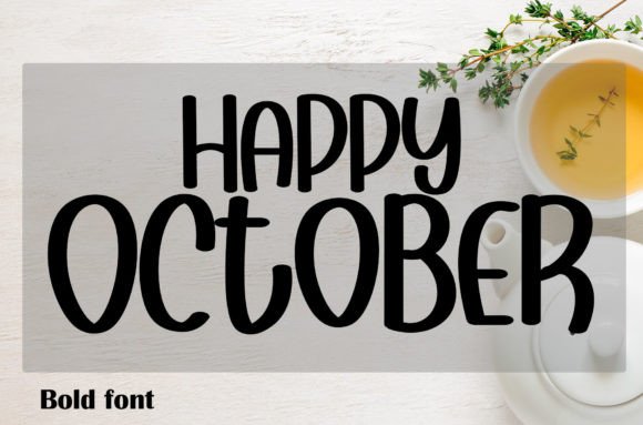 Happy October: A Playful Handwritten Display Font for Makers