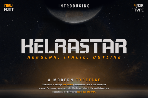 Kelrastar: The Modern Display Font for Scroll-Stopping Campaigns