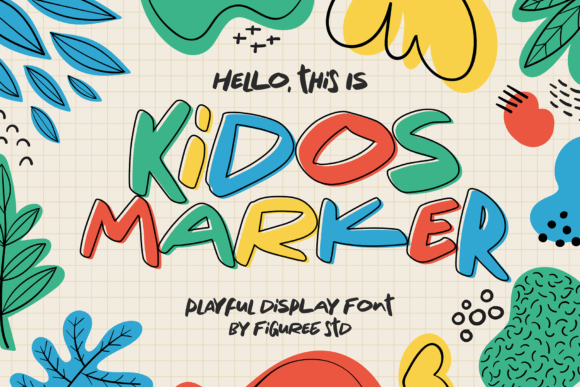 Kidos Marker Font for Creative Display Needs