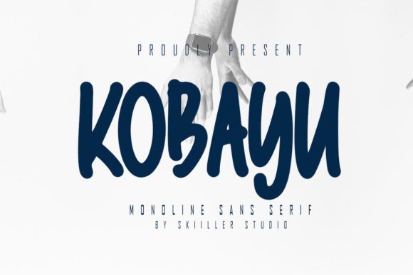 Kobayu: A Modern Paint-Brushed Handwritten Display Font for Bold Branding