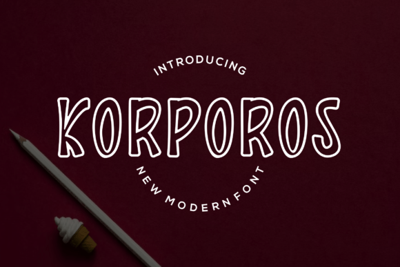 Korporos: A Modern Display Font for Classy Branding