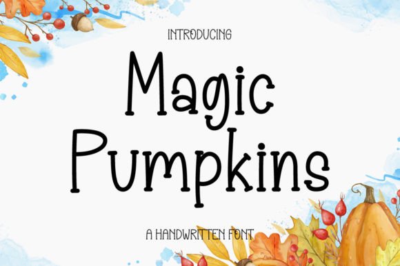 Magic Pumpkins Font for Cozy Branding and Display Needs
