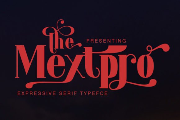 Mextpro: A Chic Display Font for Handmade Creations