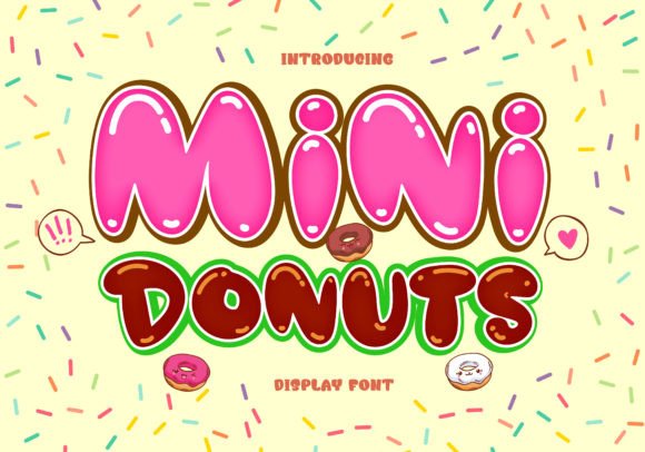 Mini Donuts: The Playful Display Font for Viral Campaigns