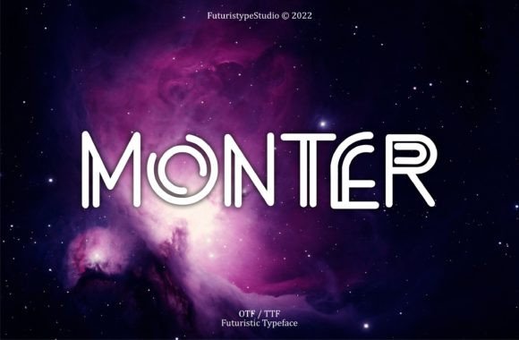 Monter: The Futuristic Display Font for Modern Brand Identity