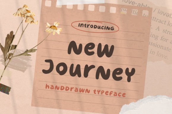 New Journey: The Perfect Handwritten Display Font for Campaigns