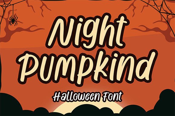 Night Pumpkind Font for Halloween-Themed Design