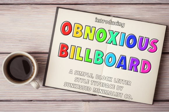 Obnoxious Billboard Font for Handmade Creations