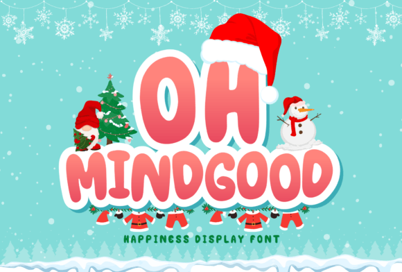 Oh Mindgood: A Bold Display Font for Playful Digital Design