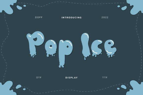 Pop Ice: A Frosty Display Typeface for Winter Editorial Design