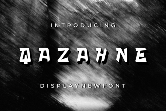 Qazahne: A Quirky Display Font for Creative Projects