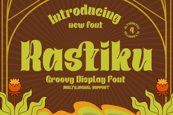 Rastiku: A Psychedelic Font for Bold Branding