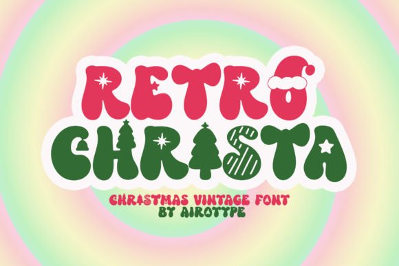 Retro Christa: A Festive Display Font for Holiday Web Design