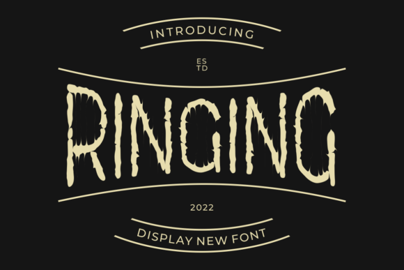 Ringing Font for Editorial Design and Branding Projects