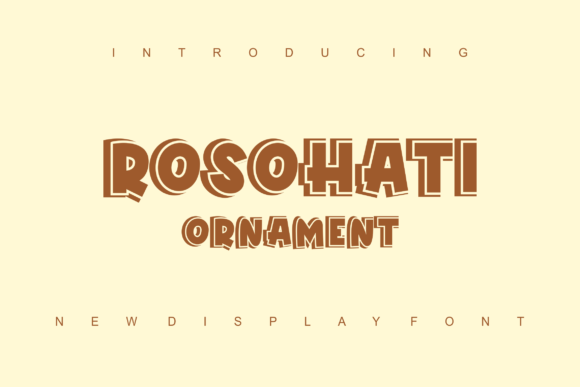Rosohati Ornament: The Bold Display Font for High-Impact Campaigns