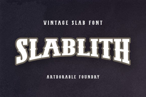 Slablith: The Vintage Display Font for Creative Makers