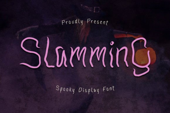 Slamming – A Spooky Display Font for Creative Makers