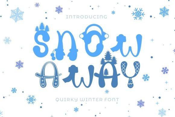 Snow Away: The Quirky Winter Display Font for Seasonal Campaigns