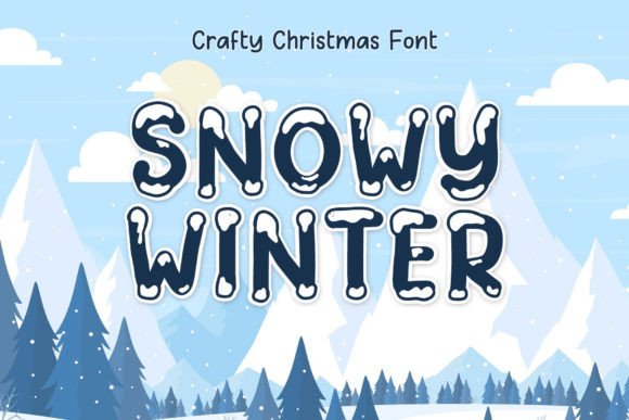 Snowy Winter Font for Winter-Themed Web Designs