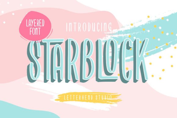 Starblock Font for Creative and Commercial Crafting