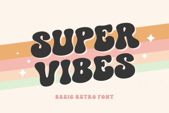 Super Vibes Font for Retro-Inspired Craft Projects