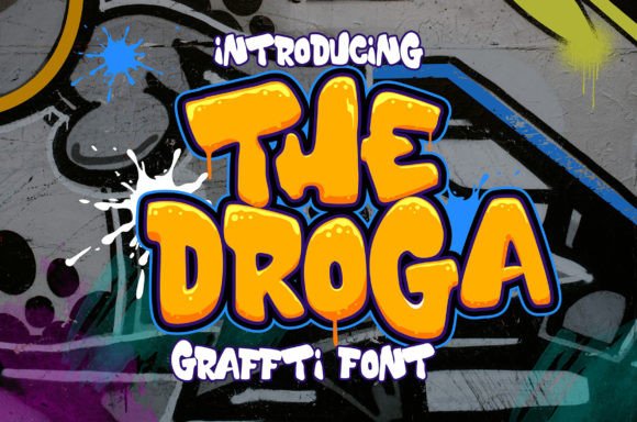 The Droga Display Font for Bold Craft Projects