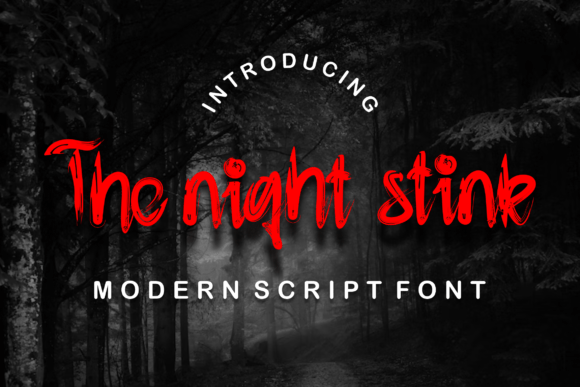 The Night Stink Font: A Modern Brush Typeface for Bold Branding