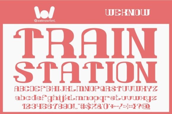 Train Station Typeface for Modern Editorial Design
