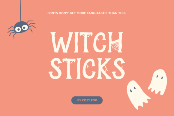 Witch Sticks Font for Spooky Editorial Design